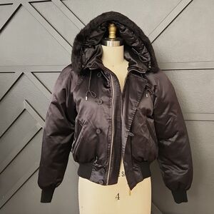 {Lauren Ralph Lauren} 80% Down Hooded Detachable Faux fur Jacket Size S/P